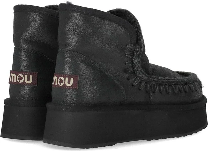 Mou Mini Eskimo Platform Black Boot - Image 4