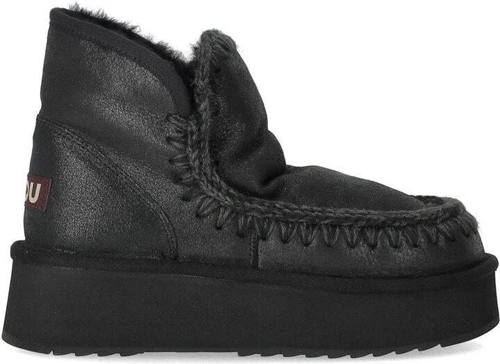 Mou Mini Eskimo Platform Black Boot