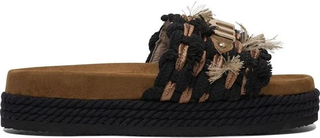 Mou Monoband Rope Fringed Sandals