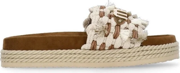 Mou Monoband Rope Fringed Sandals