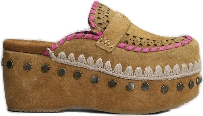 Mou Overstitch Clogs