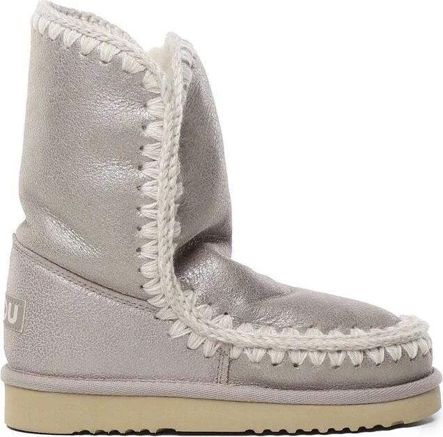 Mou Stitch Detailed Logo Patch Snow Boots