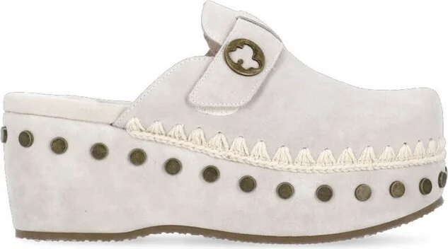 Mou Stud Embellished Clogs