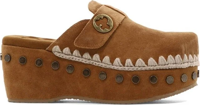 Mou Stud Embellished Clogs