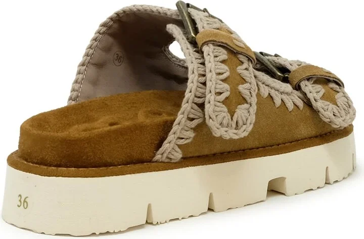 Mou Suede Bio Two Buckle Sandals - Image 3