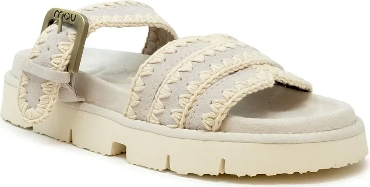 Mou Suede Bio Two Buckle Sandals - Image 2