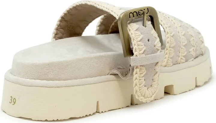 Mou Suede Bio Two Buckle Sandals - Image 3