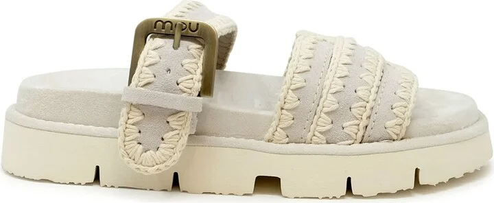 Mou Suede Bio Two Buckle Sandals