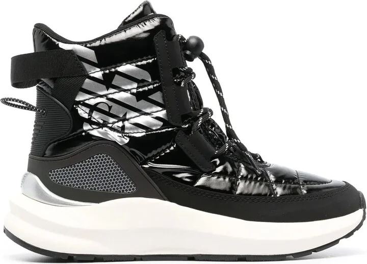 Mountain quilted high-top sneakers