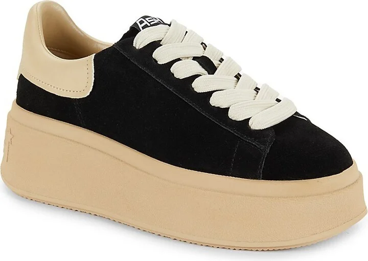 Move S Suede & Leather Low Top Platform Sneakers - Image 2