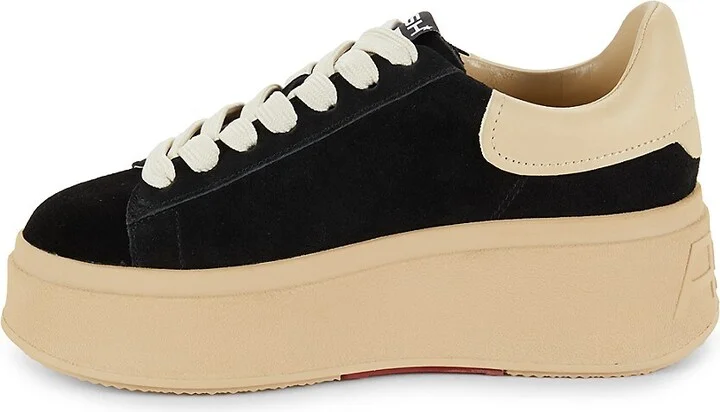Move S Suede & Leather Low Top Platform Sneakers - Image 4