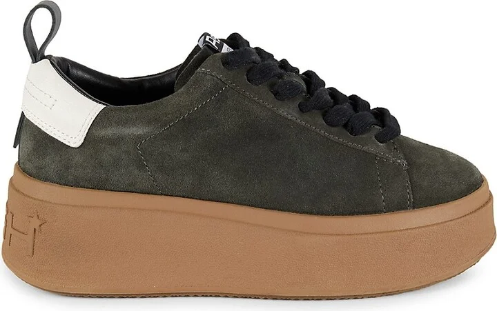 Move S Suede & Leather Low Top Platform Sneakers