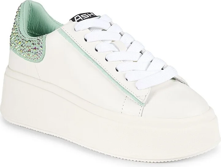 Move Strass Leather Platfrom Sneakers - Image 2