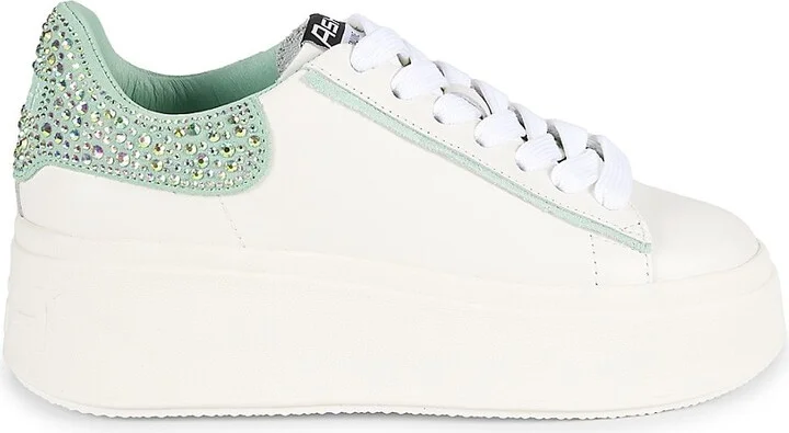 Move Strass Leather Platfrom Sneakers