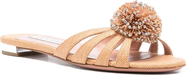 Movida crystal-embellished pom-pom sandals - Image 2