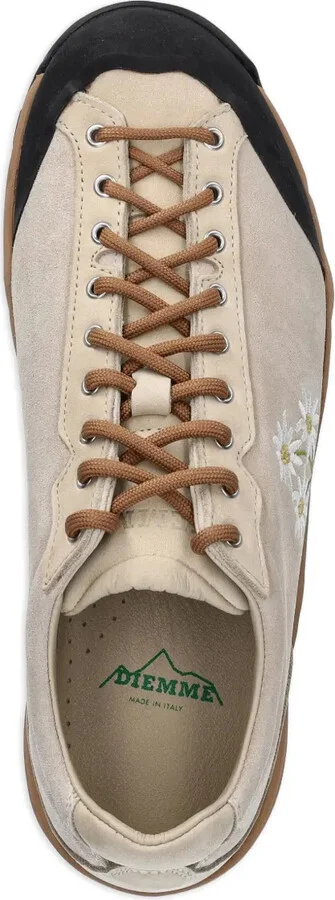 Movida Stella Alpina flower-embroidered suede sneakers - Image 3