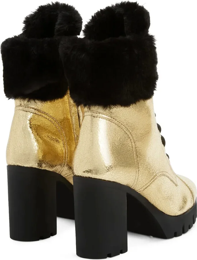 Moyra 90mm metallic-effect boots - Image 3