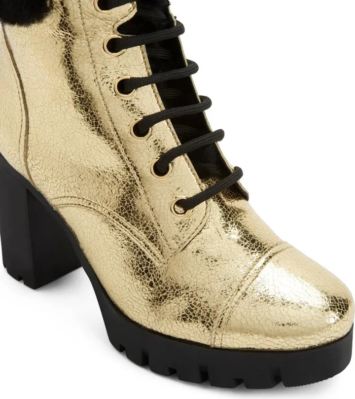 Moyra 90mm metallic-effect boots - Image 4