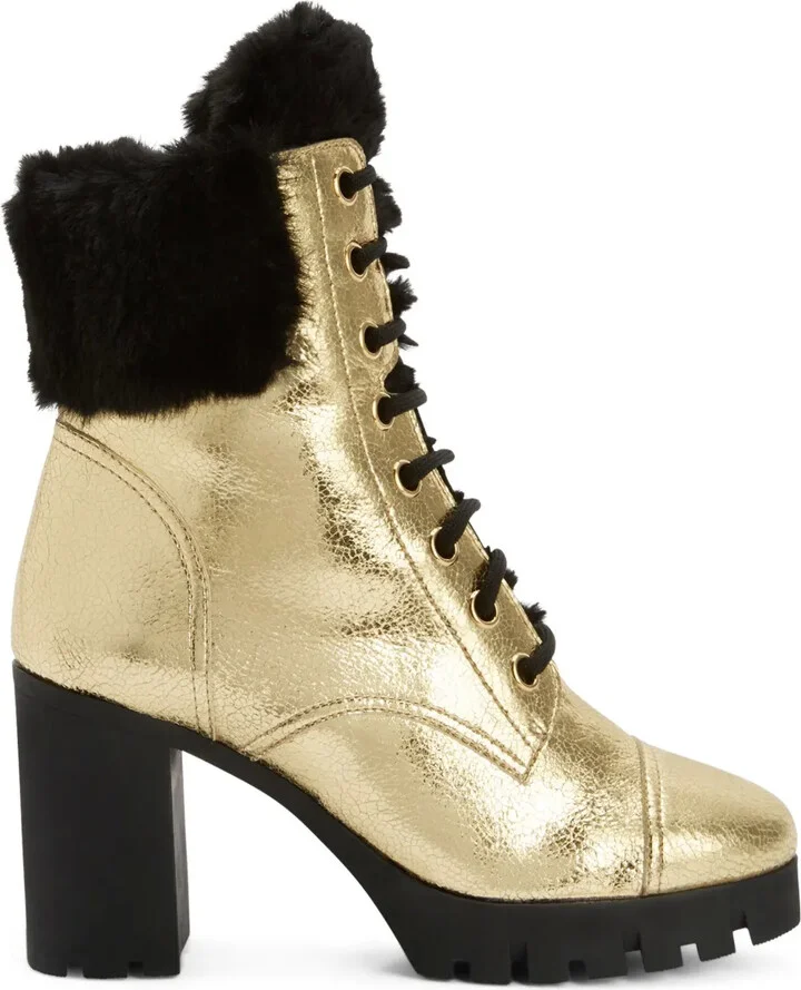 Moyra 90mm metallic-effect boots
