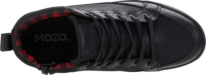 MOZO Padma Women's Lace up casual Shoes Black : 11 B - Medium, Canvas/Leather - Image 2