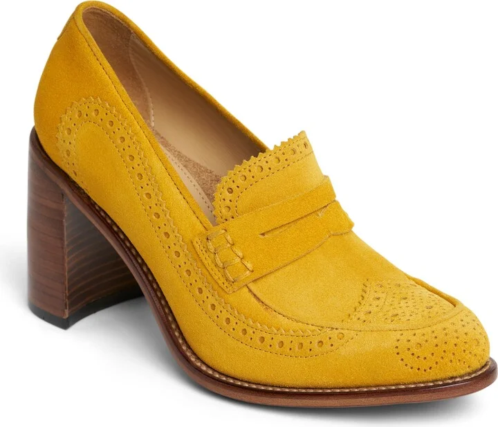 Mrs. Sophia Wingtip Penny Loafer Pump