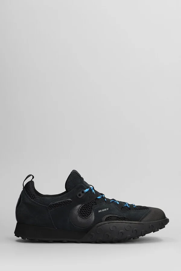 Ms Rise Tkyo Sneakers In Black Suede