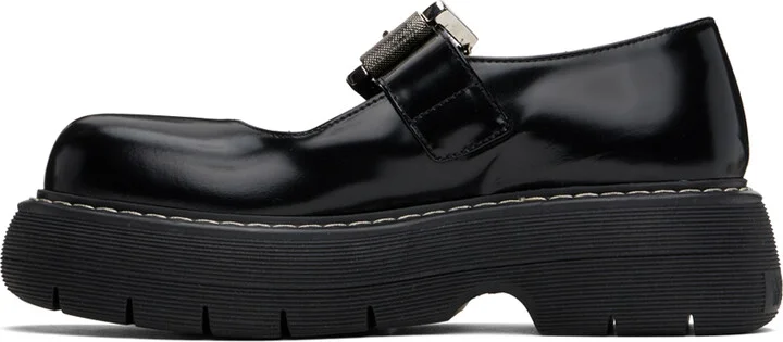 MSGM Black Chunky Mary-Jane Loafers - Image 3