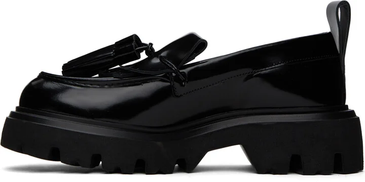 MSGM Black Tassel Loafers - Image 3