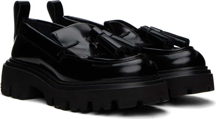 MSGM Black Tassel Loafers - Image 4