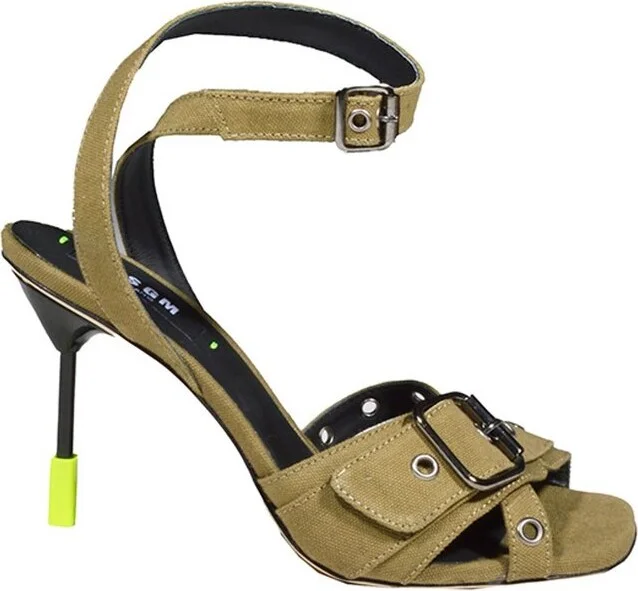 MSGM Buckle-Detailed Ankle Strap Sandals