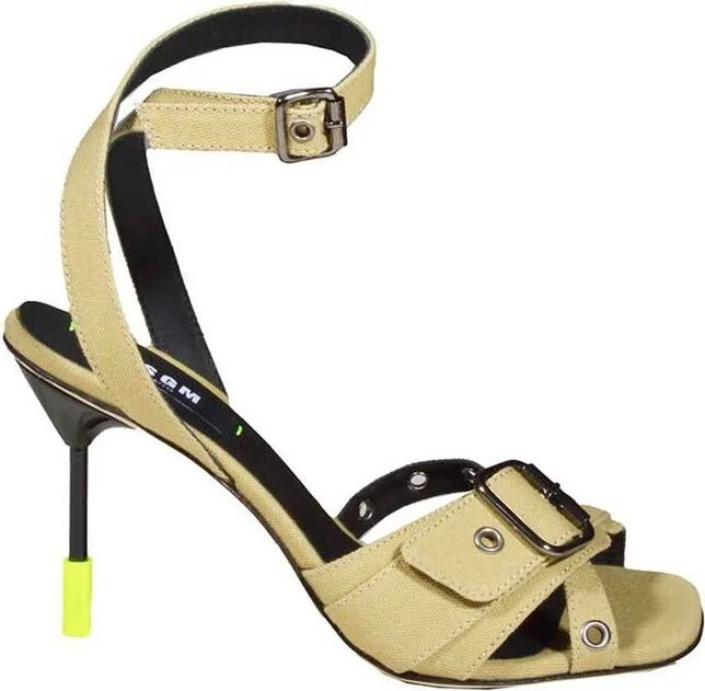 MSGM Buckle-Detailed Ankle Strap Sandals
