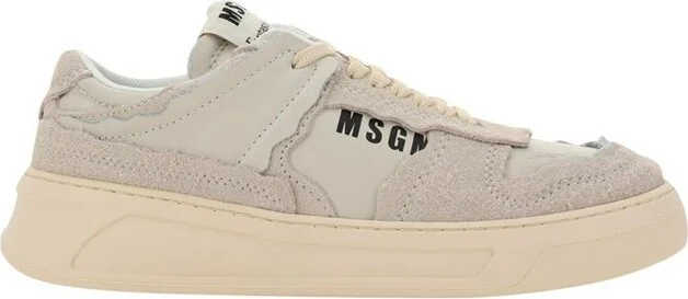 MSGM Logo Printed Low-Top Sneakers