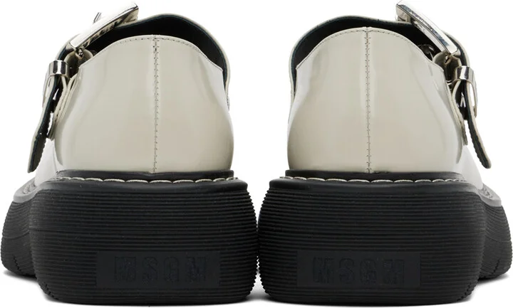 MSGM Off-White Chunky Mary-Jane Loafers - Image 2