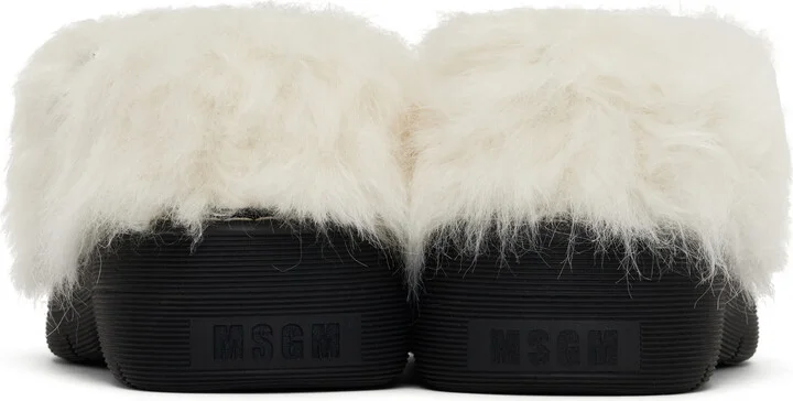 MSGM Off-White Chunky Mary Jane Loafers - Image 2