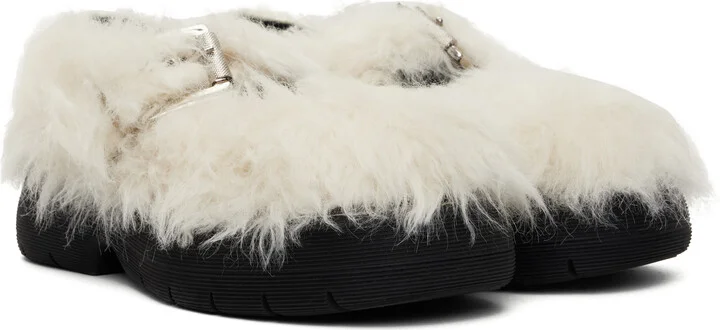 MSGM Off-White Chunky Mary Jane Loafers - Image 4