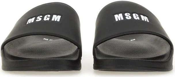 Msgm Slide Sandal With Logo - Image 4