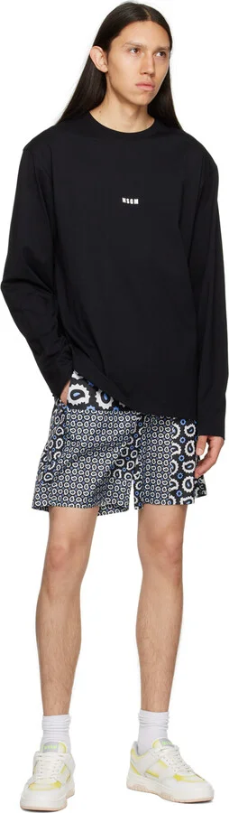 MSGM White & Yellow Scrapa UOMO Sneakers - Image 5