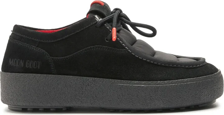 Mtrack Wallaby panelled suede sneakers