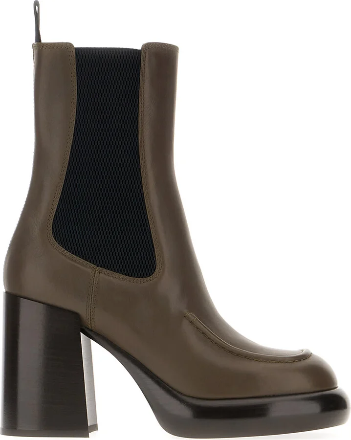 Mud Leather Ankle Boots