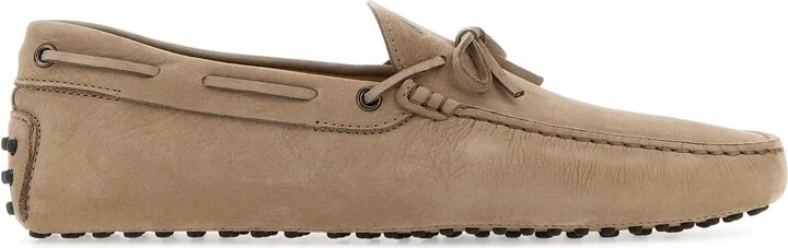 Mud suede loafers