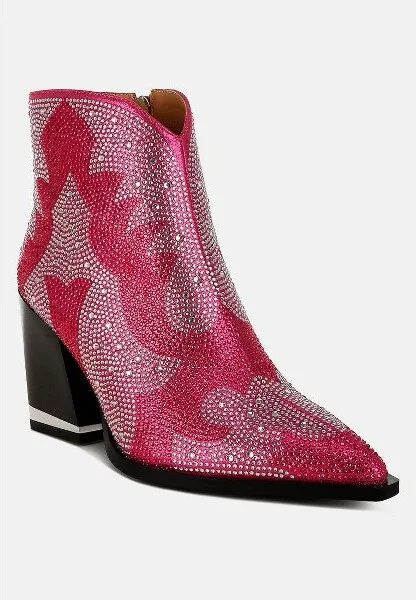 Mugler Rhinestones Embellished Ankle Boots Women - Image 2