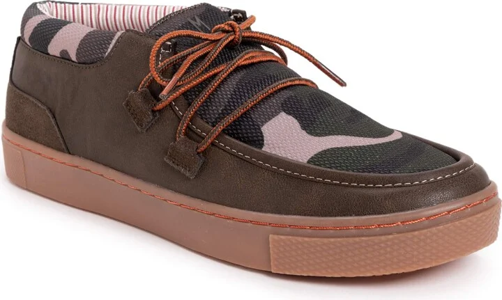 MUK LUKS Men Park Ollie Sneaker-Olive/CAMO Loafer