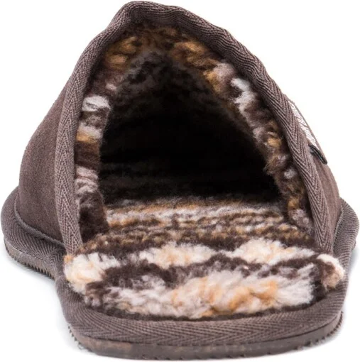 Muk Luks Men's Dave Printed Berber Suede Scuff Slippers - Image 7