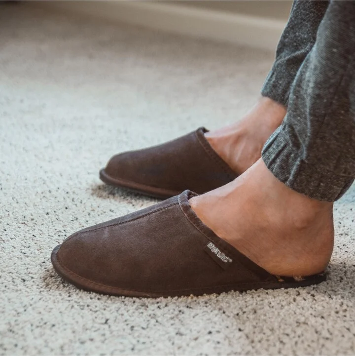 Muk Luks Men's Dave Printed Berber Suede Scuff Slippers - Image 9