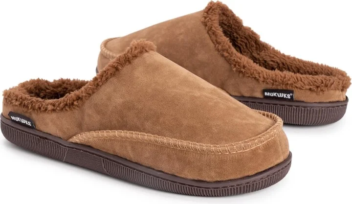 Muk Luks Men's Faux Suede Clog Slippers - Image 5