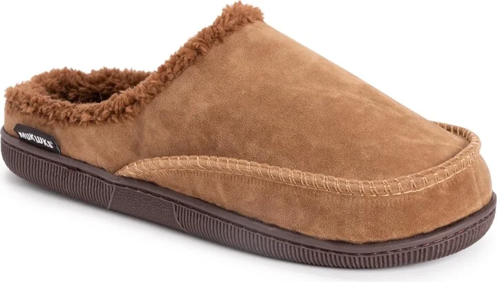 Muk Luks Men's Faux Suede Clog Slippers