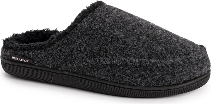 Muk Luks Men's Faux Wool Clog Slippers
