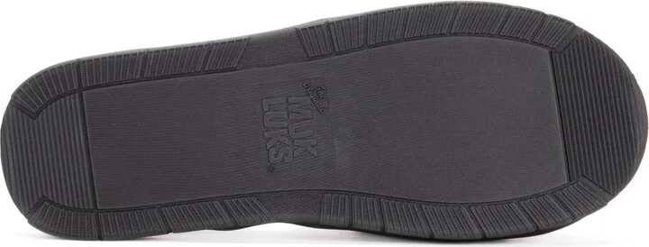Muk Luks Men's Gabriel Clog Slippers, Black, S (8-9) - Red/black - Image 5