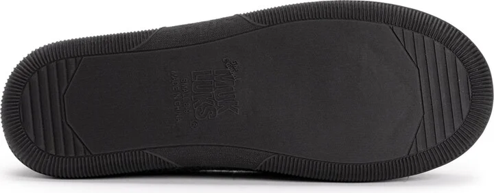 Muk Luks Men's Gabriel Clog Slippers, Black, S (8-9) - Red/black - Image 9