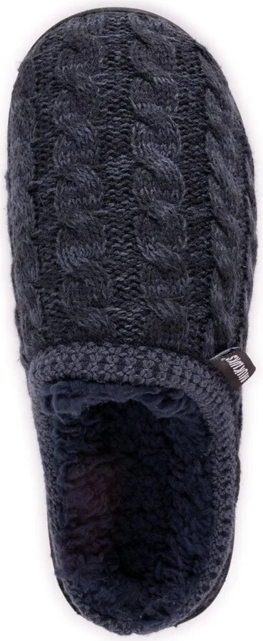 Muk Luks Men's Gabriel Clog Slippers, Black, S (8-9) - Red/black - Image 11
